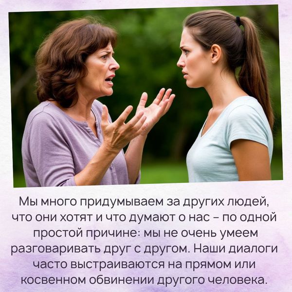 Не умение разговаривать друг с другом Наши диалоги выстраиваются на обвинении