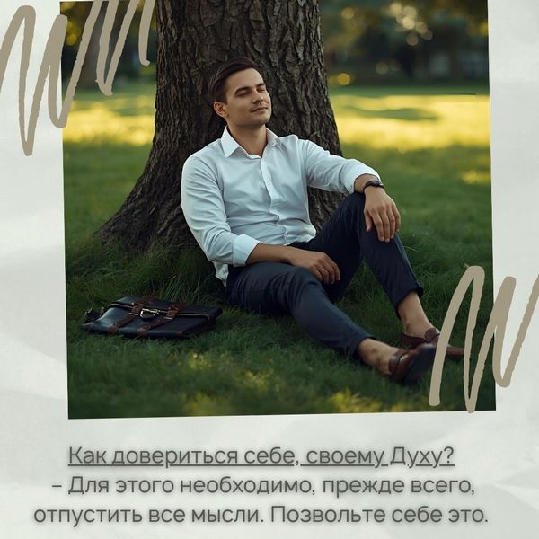 Доверьтесь своему Духу Как довериться своему Духу?