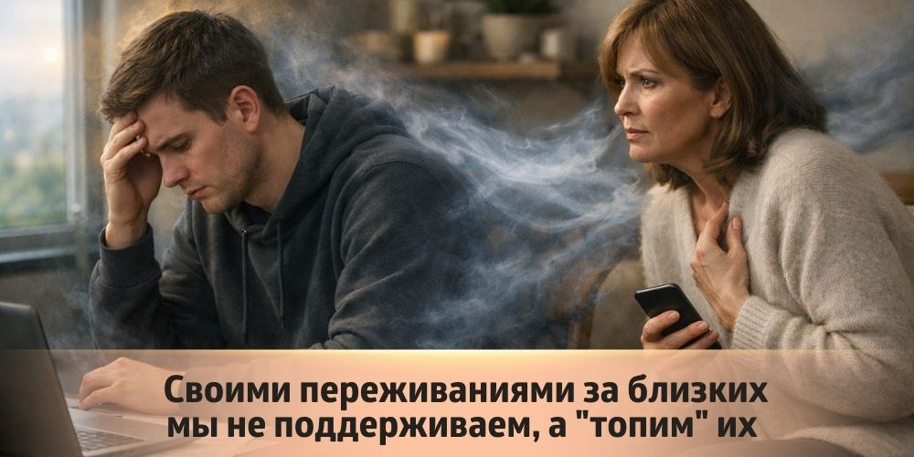 Переживания за близких Своими переживаниями за близких мы не поддерживаем, а "топим" их