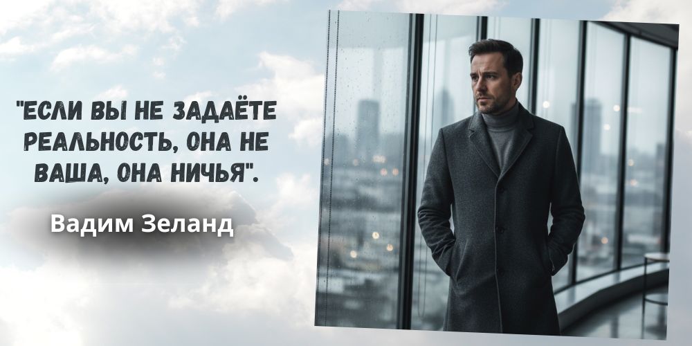 Цитата Зеланда о реальности Вадим Зеланд о реальности