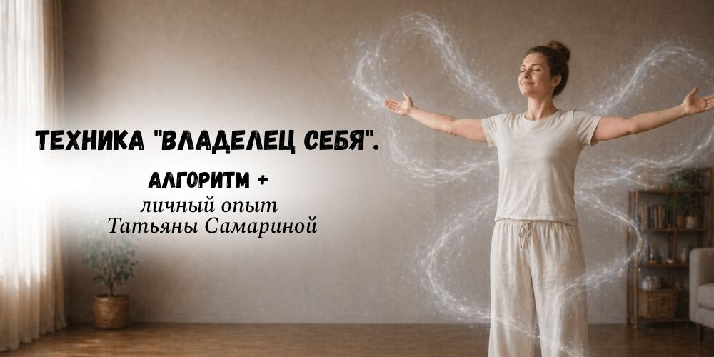 Техника "Владелец себя". Алгоритм + личный опыт Татьяны Самариной