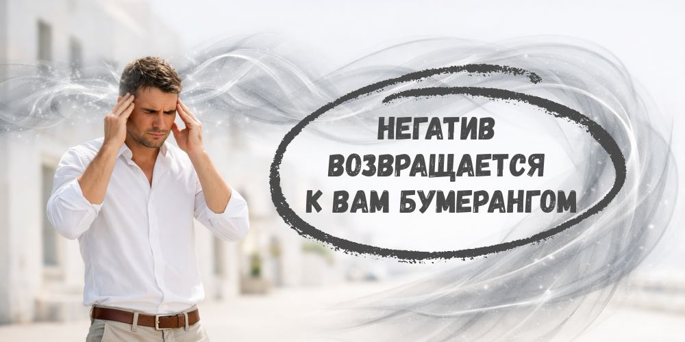 Негатив возвращается к вам бумерангом!