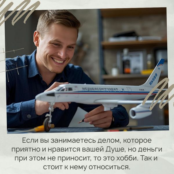 Если вы занимаетесь делом, которое приятно и нравится вашей Душе, но деньги при этом не приносит, то это хобби. 