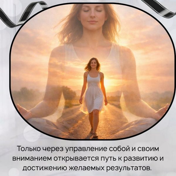 Только через управление собой и своим вниманием открывается путь к развитию и достижению желаемых результатов. 