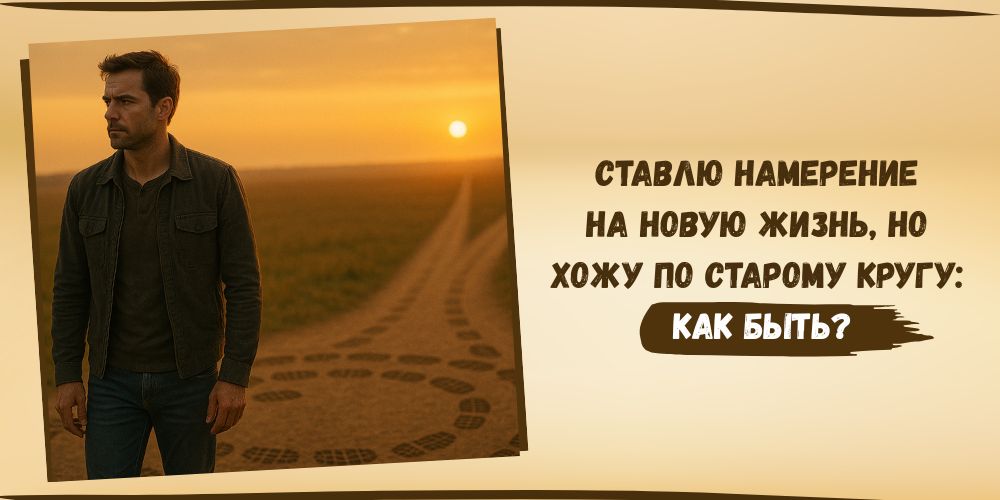 Ставлю намерение на новую жизнь, но хожу по старому кругу: как быть?