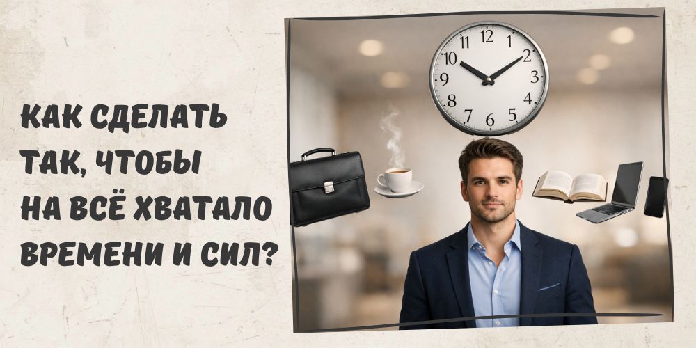 Как сделать так, чтобы на всё хватало времени и сил? Как сделать так, чтобы на всё хватало времени и сил?