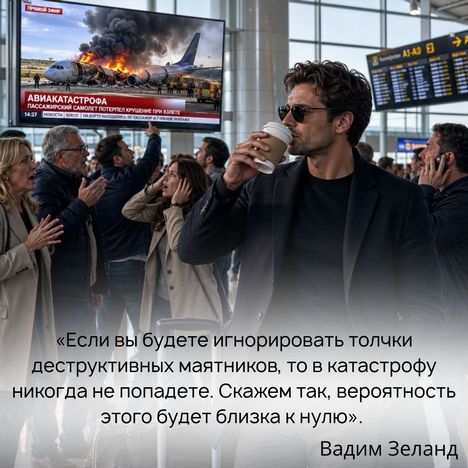 Если вы будете игнорировать толчки деструктивных маятников, то в катастрофу никогда не попадете