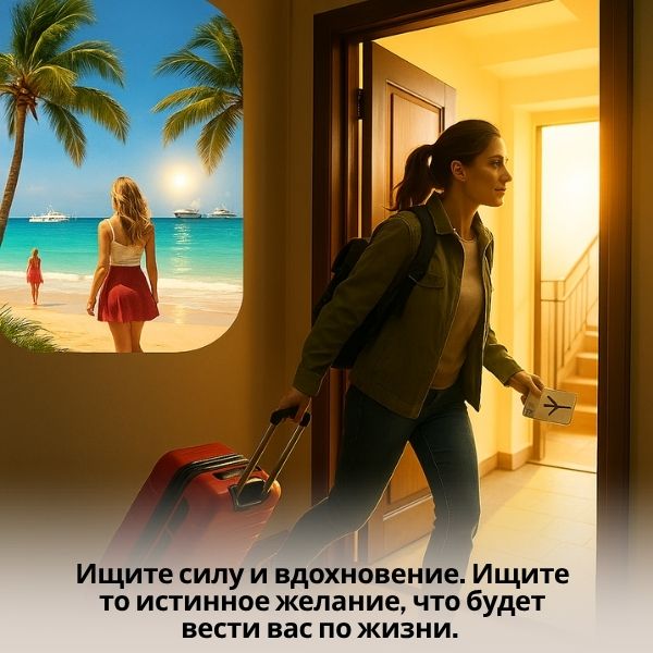 Ищите силу и вдохновение. Ищите то истинное желание, что будет вести вас по жизни.