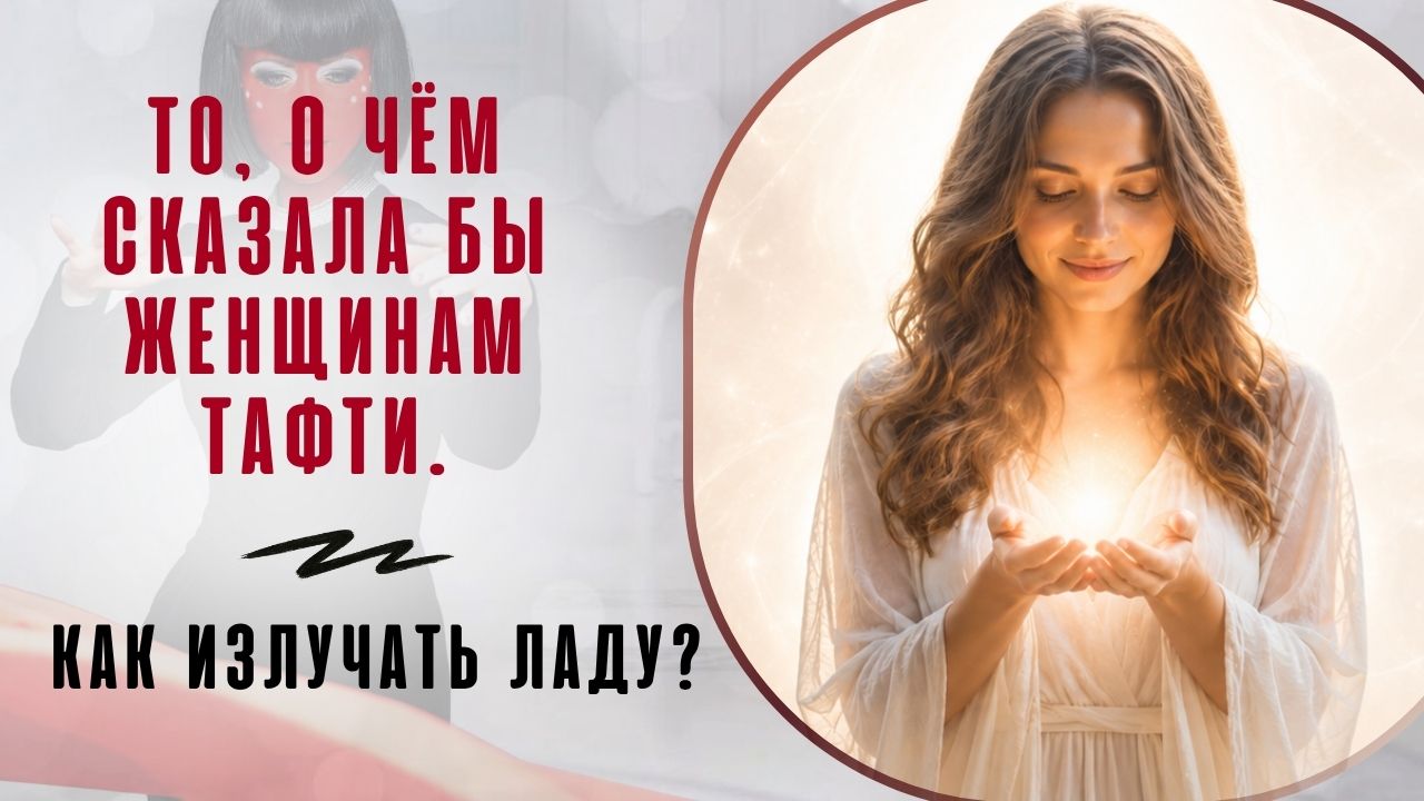 То, о чём сказала бы женщинам Тафти. Как излучать Ладу?