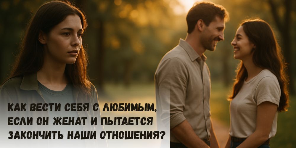 Как вести себя с любимым, если он женат и пытается закончить наши отношения?