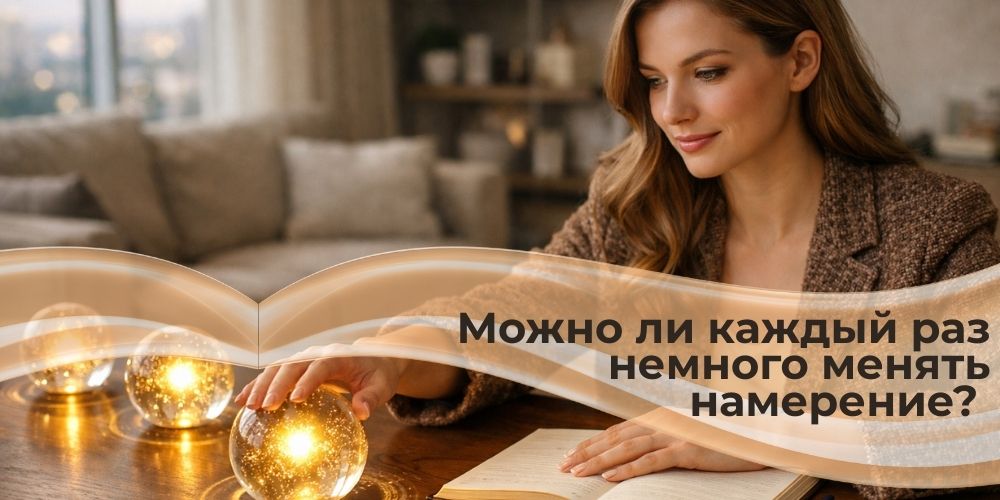 Можно ли каждый раз немного менять намерение?