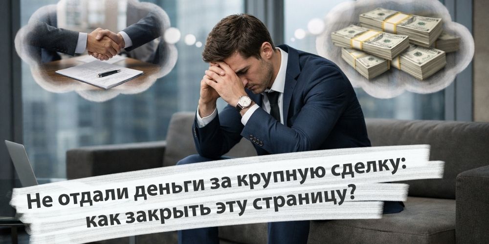 Не отдали деньги за крупную сделку: как закрыть эту страницу?