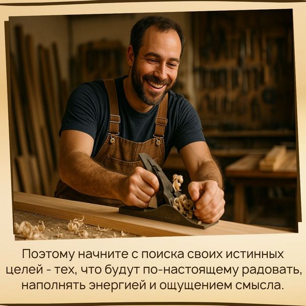 Поэтому начните с поиска своих истинных целей - тех, что будут по-настоящему радовать, наполнять энергией и ощущением смысла.