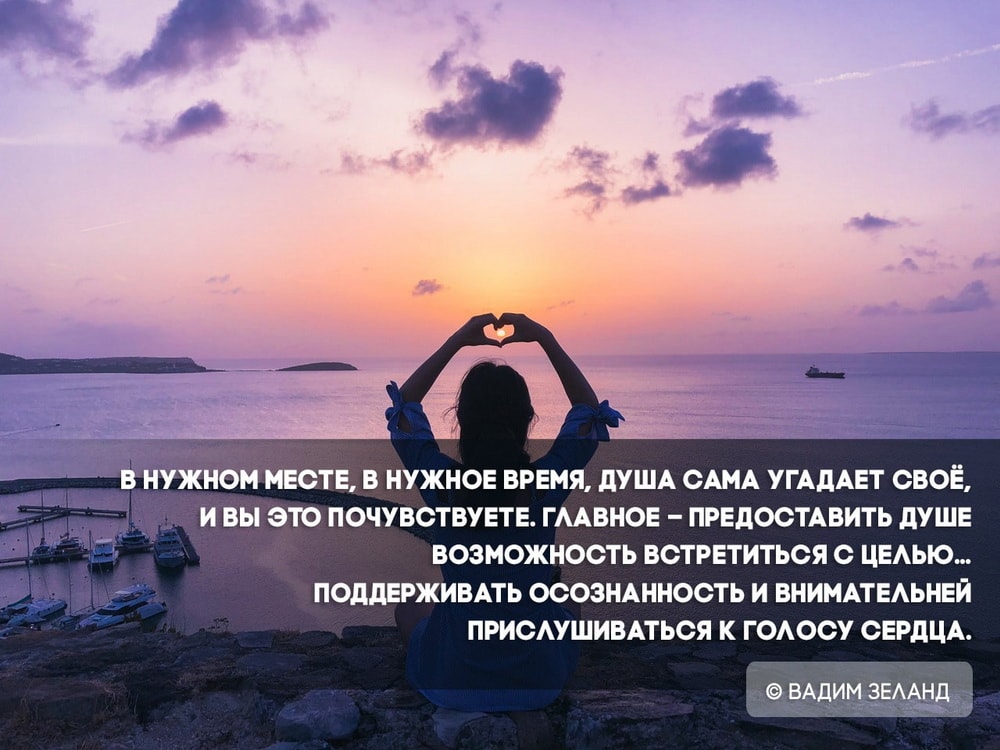 Душа сама угадает свое (Вадим Зеланд)