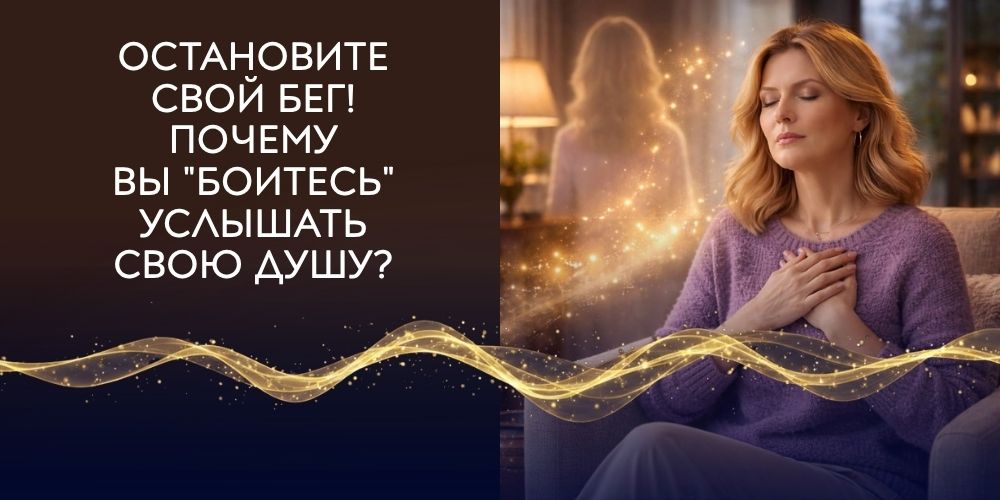 Остановите свой бег! Почему вы "боитесь" услышать свою Душу?