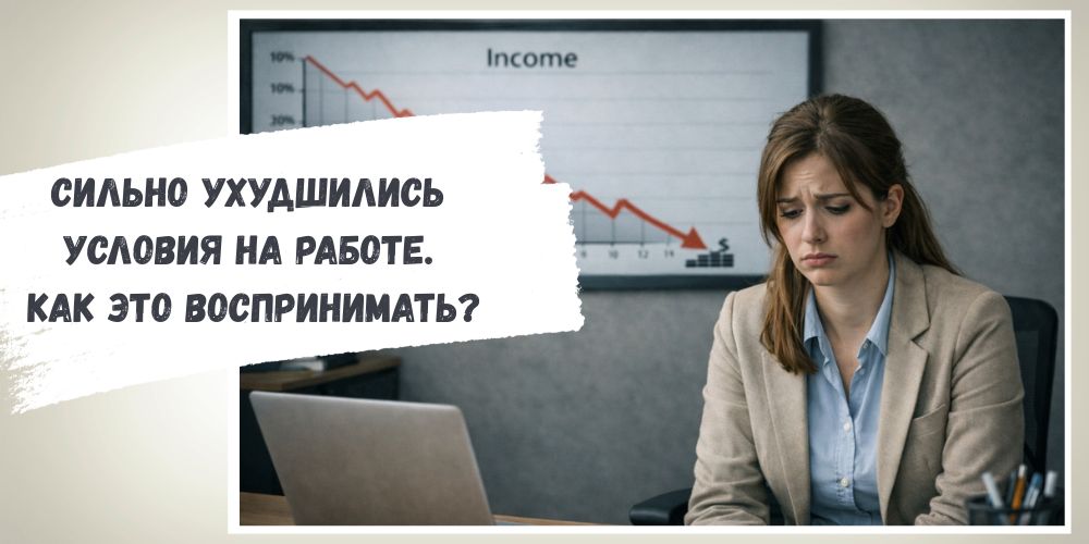 Сильно ухудшились условия на работе. Как это воспринимать?