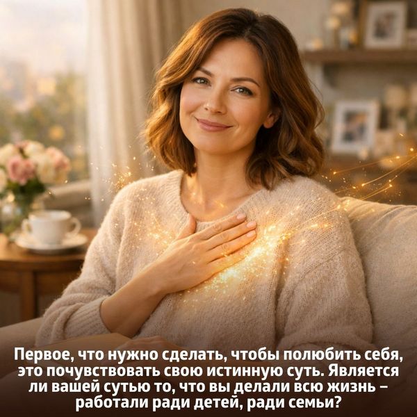 ервое, что нужно сделать, чтобы полюбить себя, это почувствовать свою истинную суть. 