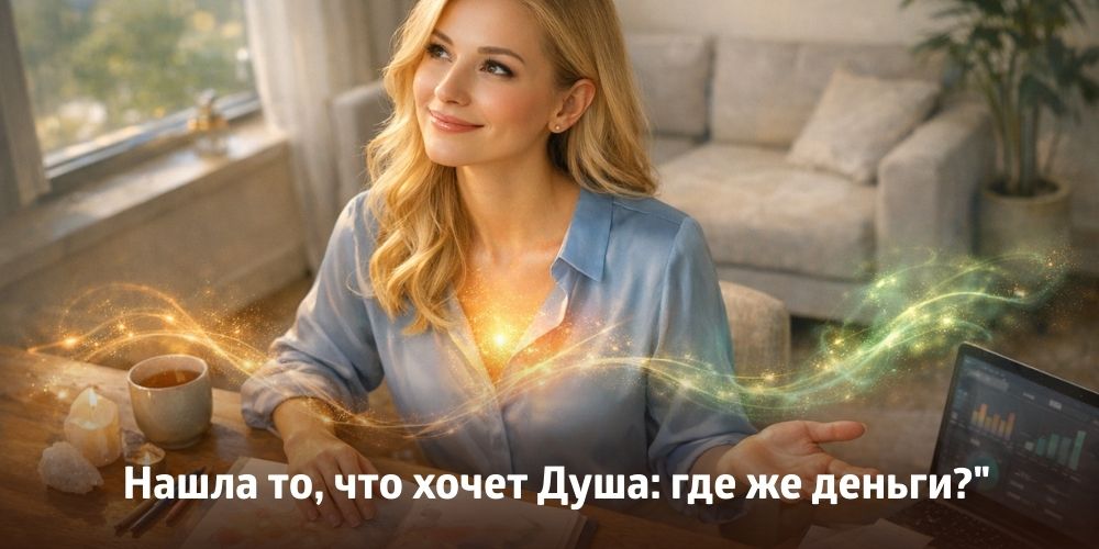Нашла то, что хочет Душа: где же деньги?