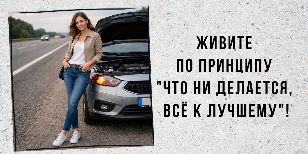 Живите по принципу "Что ни делается, всё к лучшему"!