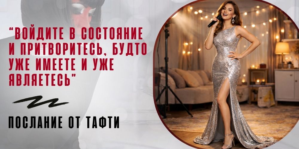 "Войдите в состояние и притворитесь, будто уже имеете и уже являетесь". Послание от Тафти
