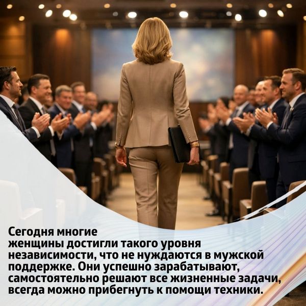 Сегодня многие женщины достигли такого уровня независимости, что не нуждаются в мужской поддержке. 