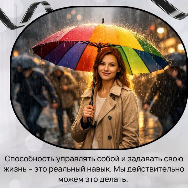 Ведь способность управлять собой и задавать свою жизнь – это реальный навык. Мы действительно можем это делать. 