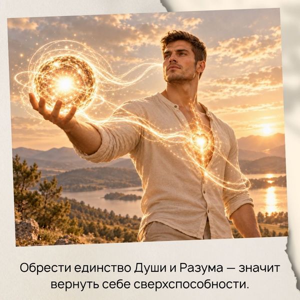 Обрести единство Души и Разума — значит вернуть себе сверхспособности. 