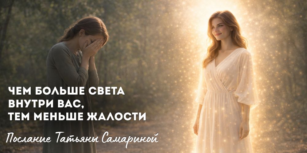 Чем больше света внутри вас, тем меньше жалости. Послание Татьяны Самариной