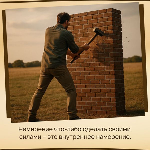 Внутреннее намерение Намерение что-либо сделать своими силами – это внутреннее намерение.