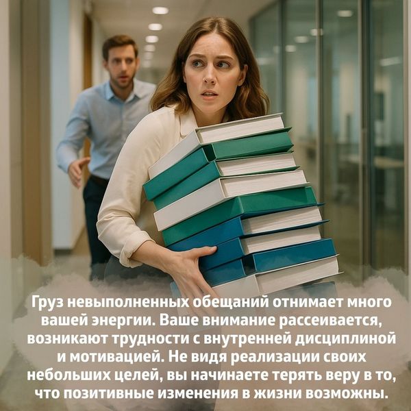 Груз невыполненных обещаний отнимает много сил