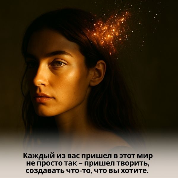 Каждый из вас пришел в этот мир не просто так – пришел творить, создавать что-то, что вы хотите. Но вы сами блокируете в себе эту энергию. Возвращайтесь к источнику. И начать можно не с предназначения, а с «простейших» желаний Души.