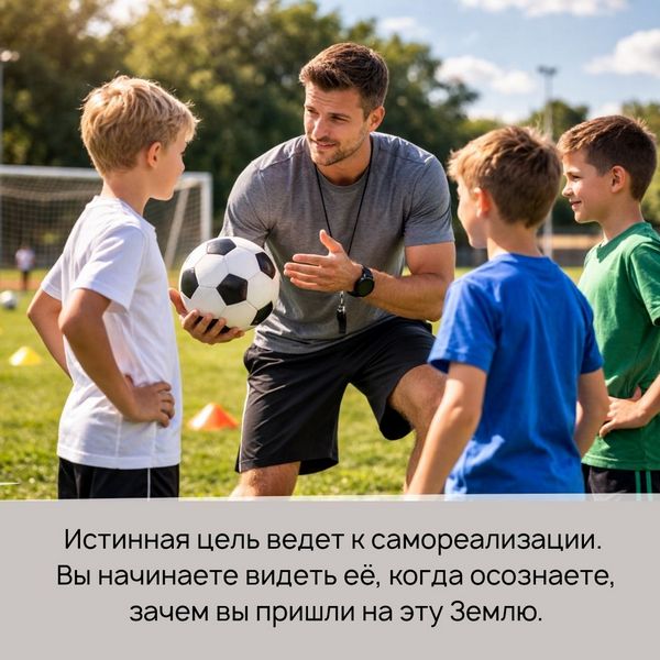 Истинная цель ведет к самореализации. Вы начинаете видеть её, когда осознаете, зачем вы пришли на эту Землю.