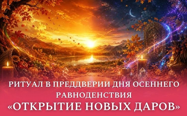 Ритуал в преддверии дня осеннего равноденствия "Открытие новых даров"